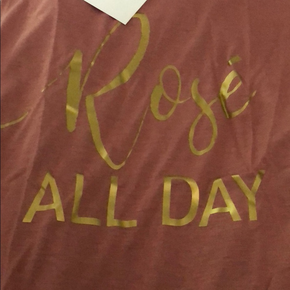 “Rose all day” tank top. New with tags size small.